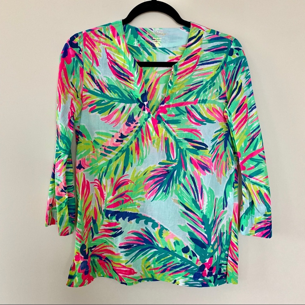 Lilly Pulitzer 3/4 length blouse